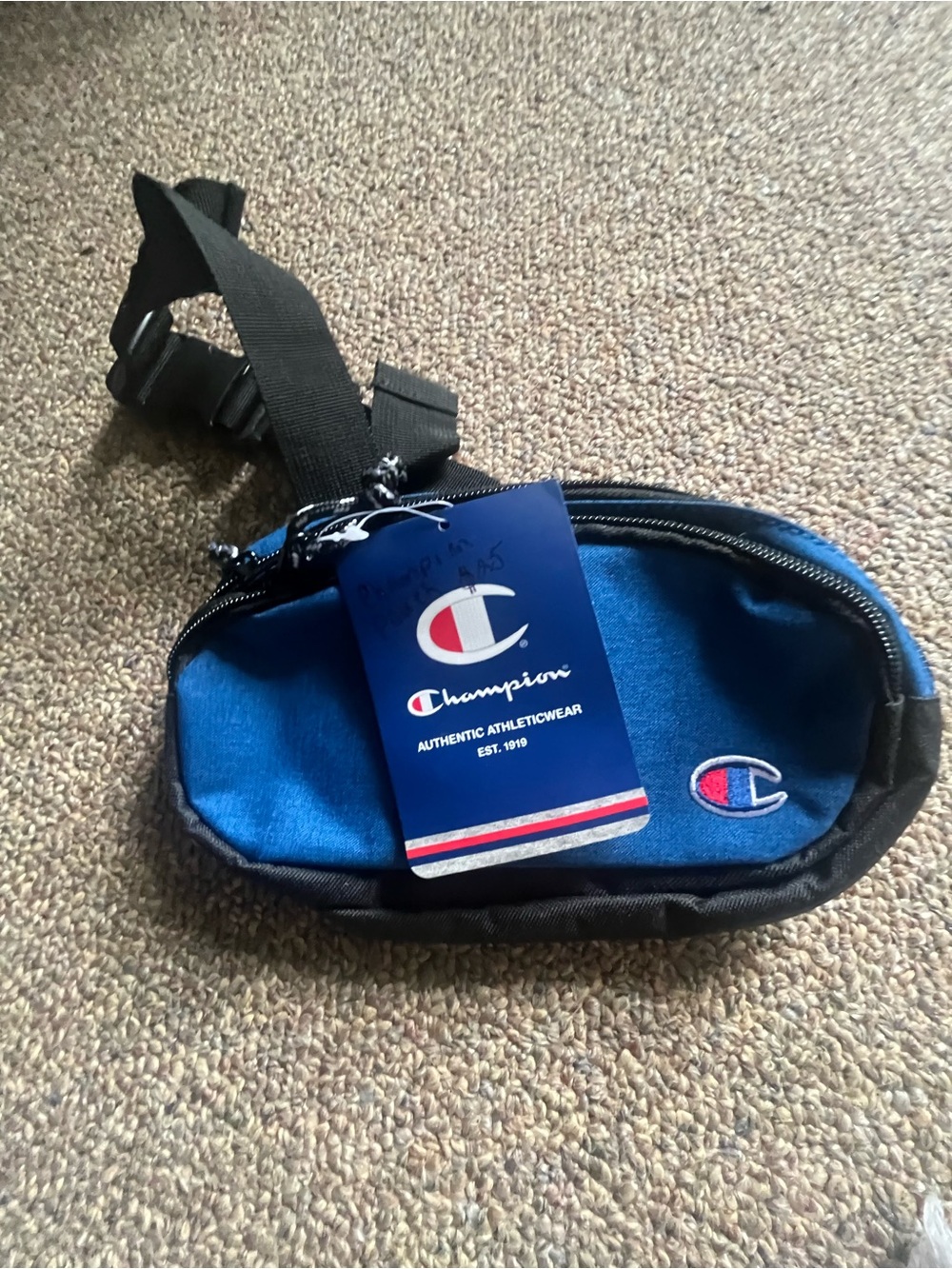 Champion Blue and Black Waist Pack